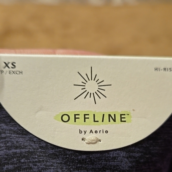 New Offline By Aerie Heathered Gray Hugger Leggings Size XS - Picture 4 of 6